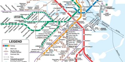 Neðanjarðarlestinni Philadelphia kort